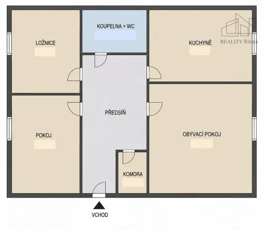 Pronájem bytu 3+1, Průhonice, Na Sídlišti III, 66 m2