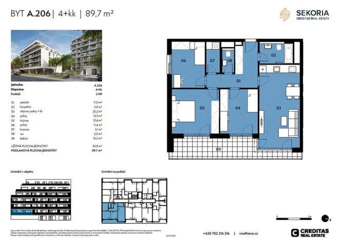 Prodej bytu 4+kk, Brno, 86 m2