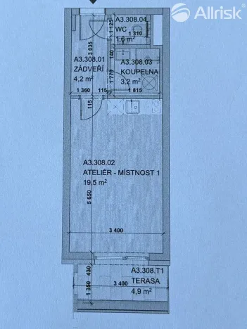 Pronájem kanceláře, Brno, Komárovská, 29 m2