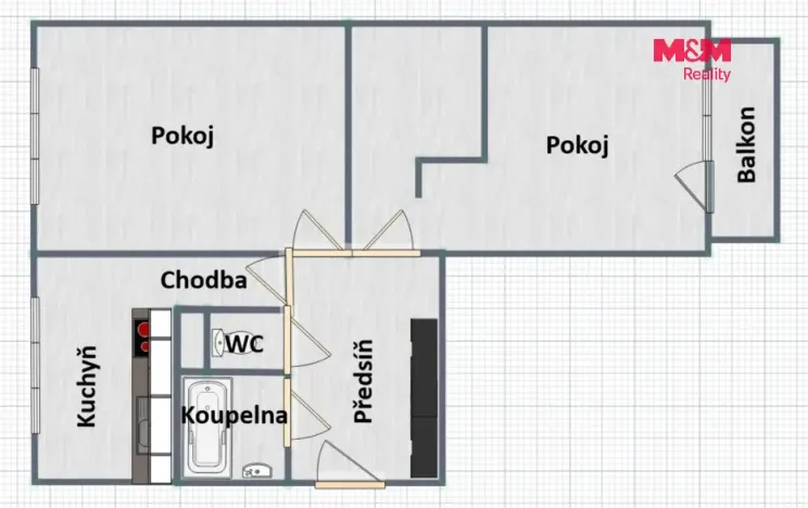 Prodej bytu 2+1, Rokytnice v Orlických horách, U Nádraží, 57 m2