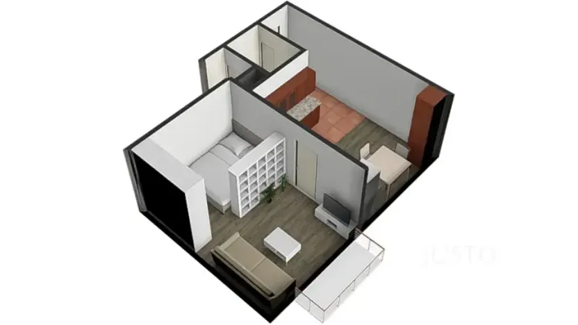 Prodej bytu 1+1, Písek, Harantova, 36 m2