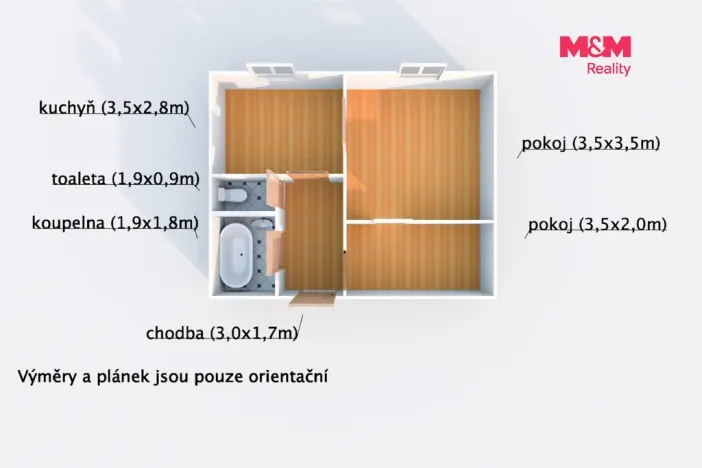 Pronájem bytu 1+1, Horšovský Týn - Malé Předměstí, Vančurova, 42 m2