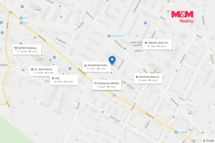 Pronájem bytu 2+1, Ústí nad Labem - Bukov, Kosmonautů, 52 m2