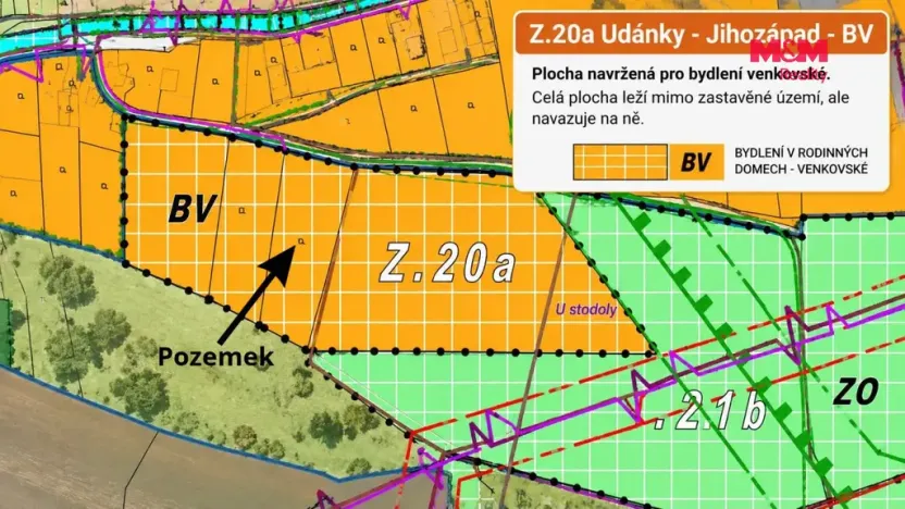 Prodej zahrady, Moravská Třebová - Udánky, 1233 m2