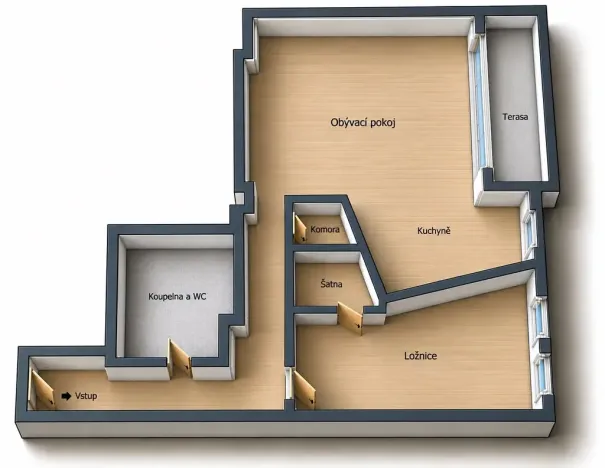 Prodej bytu 2+kk, Brno, Vrchlického sad, 86 m2