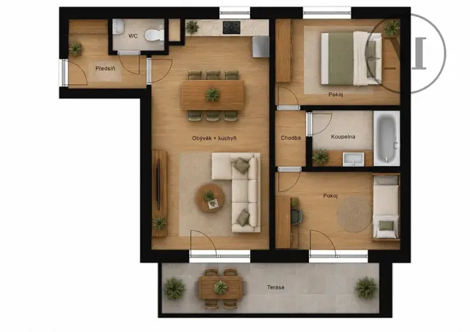 Prodej bytu 3+kk, Borek, Dlouhá, 68 m2