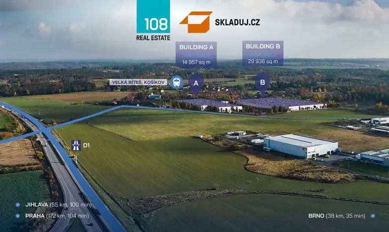 Pronájem skladu, Velká Bíteš, 5000 m2