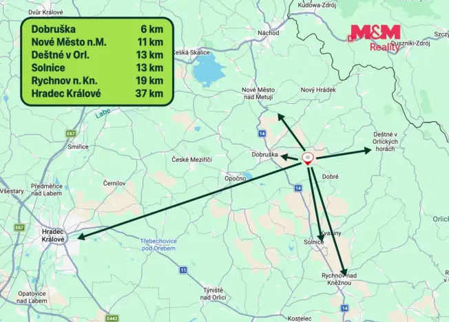 Prodej rodinného domu, Dobruška - Spáleniště, 134 m2