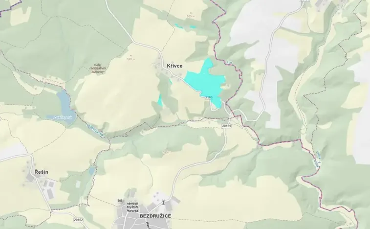Dražba pozemku, Bezdružice, 168074 m2