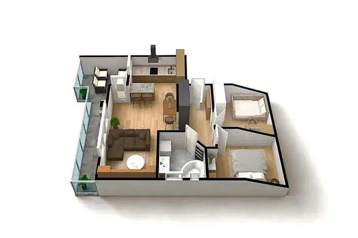 Prodej bytu 3+kk, Bošovice, Vyhlídka, 84 m2