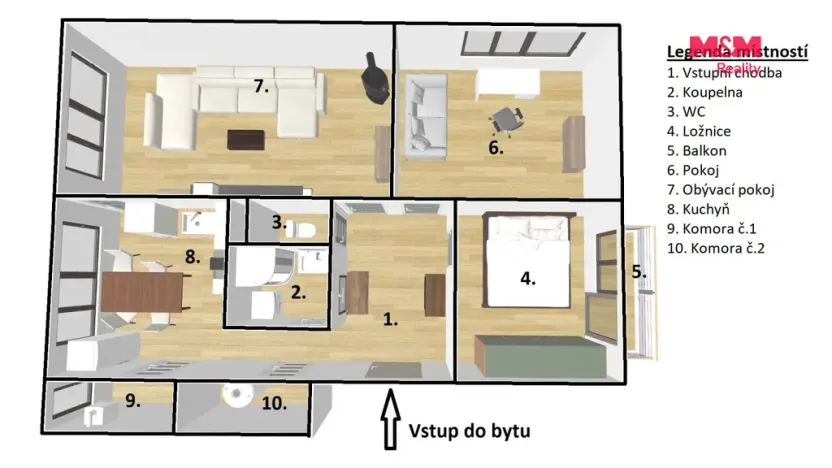 Prodej bytu 3+1, Protivín, Ve Školce, 75 m2