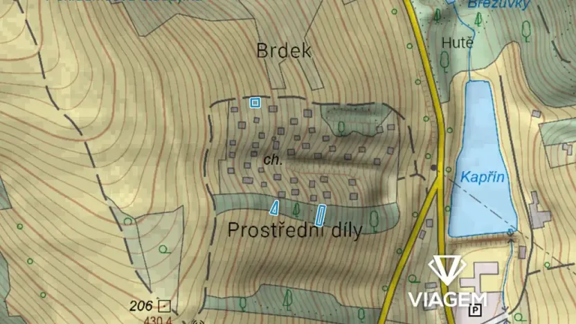 Prodej zahrady, Březůvky, 371 m2