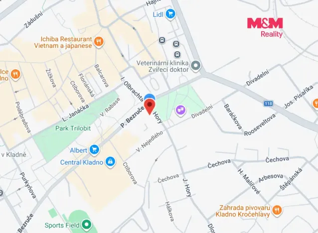 Pronájem obchodního prostoru, Kladno, J. Hory, 12 m2
