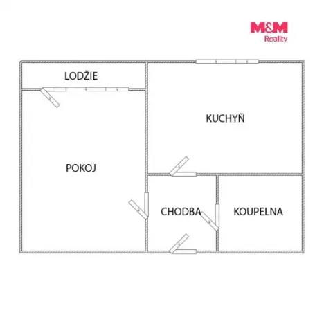 Pronájem bytu 1+1, Bechyně, Písecká, 36 m2