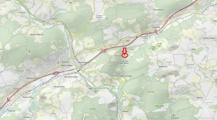 Prodej lesa, Svatý Jan pod Skalou, 3269 m2