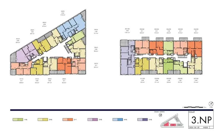 Prodej bytu 2+kk, Praha - Hlubočepy, Gollové, 51 m2