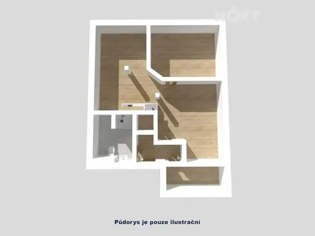 Pronájem bytu 2+kk, Ostrava, Parcelní, 62 m2