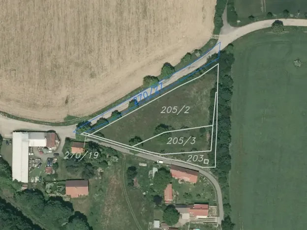 Dražba pozemku pro bydlení, Mezno, 5329 m2