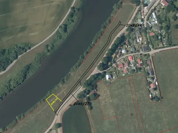Dražba louky, Všenory, 782 m2