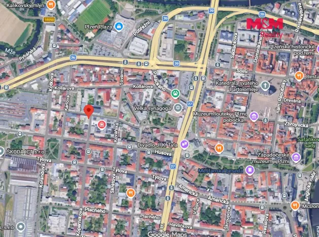 Pronájem garážového stání, Plzeň - Jižní Předměstí, U Tržiště, 12 m2