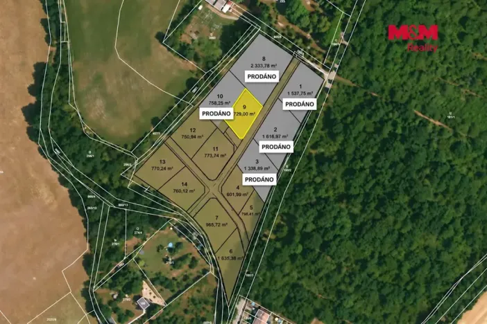 Prodej pozemku pro bydlení, Líšťany, 729 m2