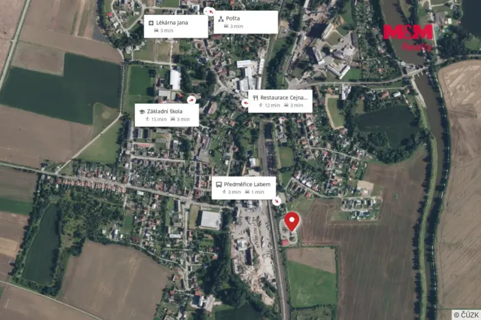 Pronájem skladu, Předměřice nad Labem, V Aleji, 356 m2