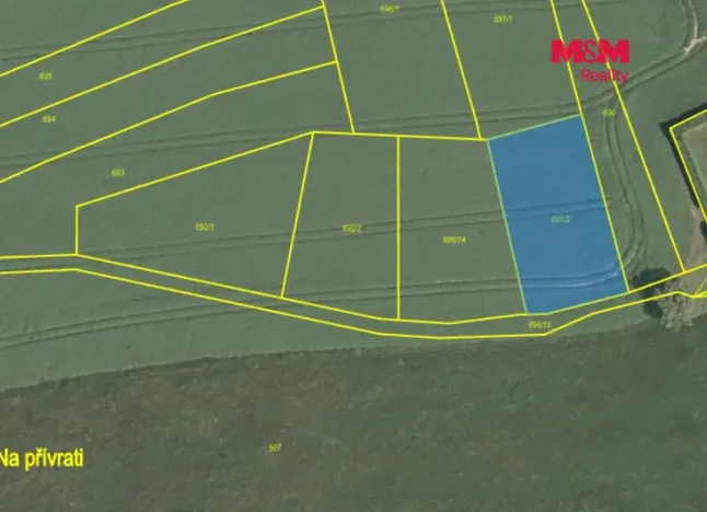 Prodej pole, Rožmitál pod Třemšínem - Skuhrov, 1150 m2