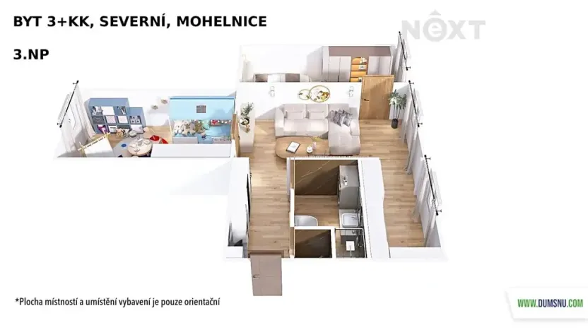 Prodej bytu 3+kk, Mohelnice, Severní, 61 m2