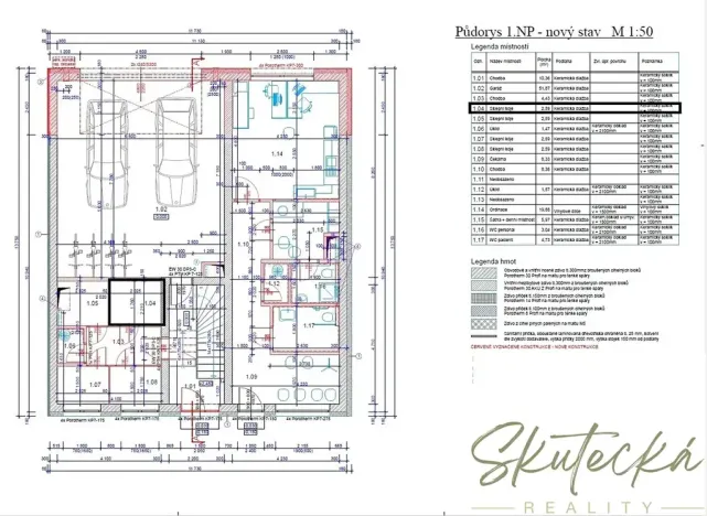 Pronájem bytu 2+kk, Hodonín, 51 m2