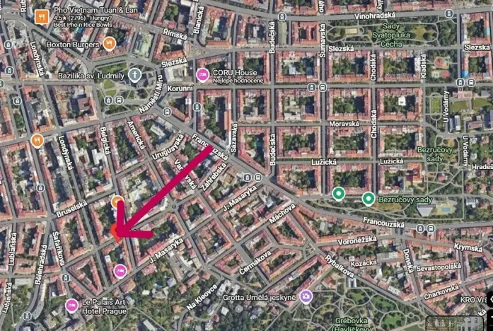 Pronájem obchodního prostoru, Praha - Vinohrady, Záhřebská, 331 m2