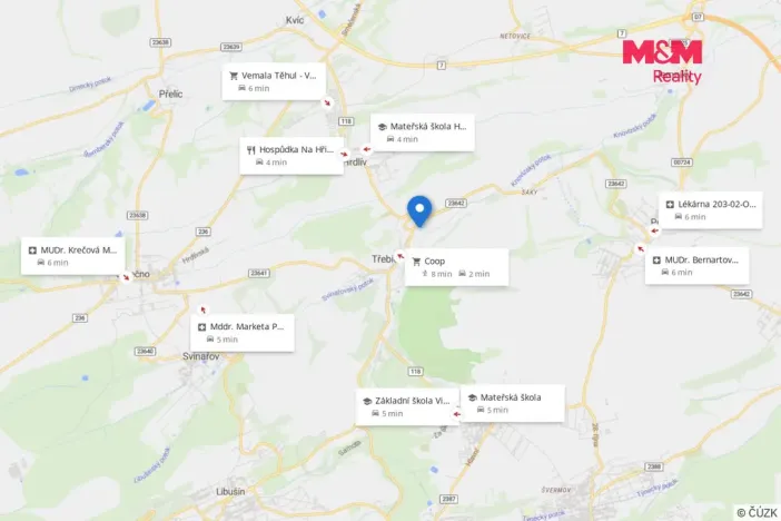 Prodej pozemku pro bydlení, Třebichovice, 850 m2