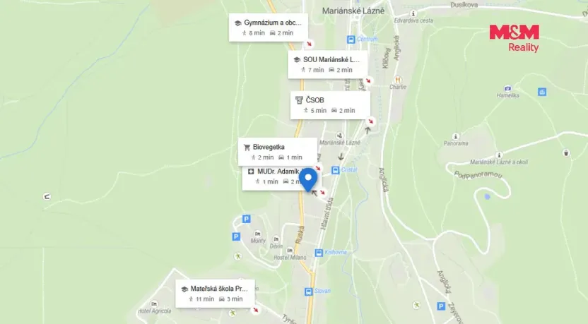 Pronájem bytu 3+kk, Mariánské Lázně, Lidická, 72 m2