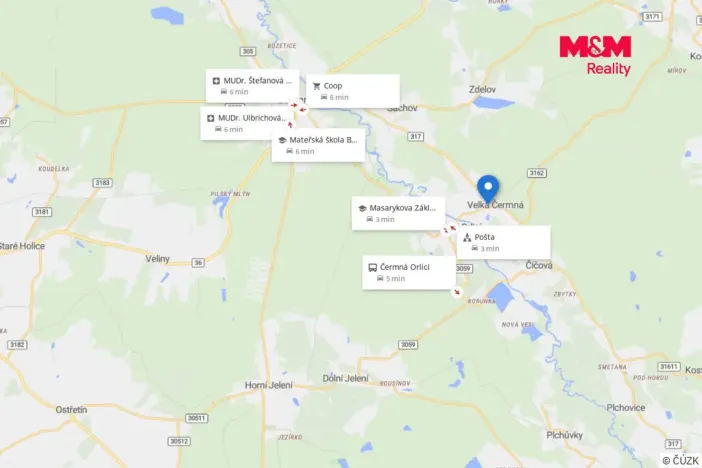 Prodej pozemku pro bydlení, Čermná nad Orlicí - Velká Čermná, 1426 m2