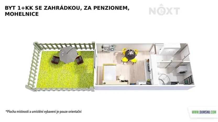 Pronájem bytu 1+kk, Mohelnice, Za Penzionem, 27 m2