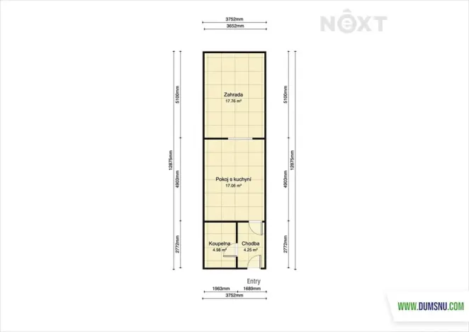 Pronájem bytu 1+kk, Mohelnice, Za Penzionem, 27 m2