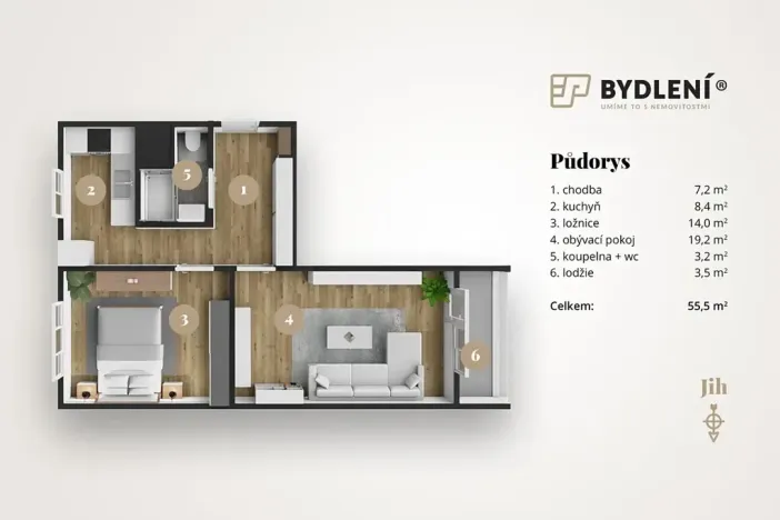 Prodej bytu 2+1, Most, Vítězslava Nezvala, 52 m2