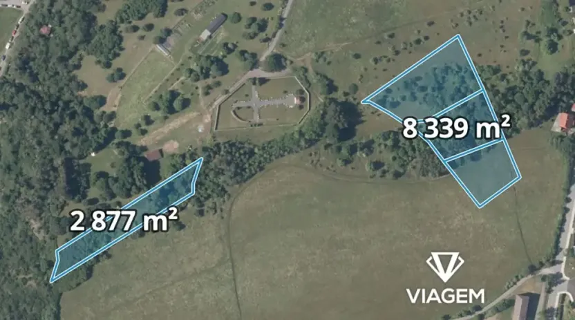 Prodej stavebního pozemku, 2804 m², Roztoky