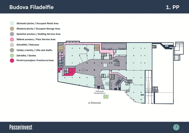 Pronájem obchodního prostoru, Praha - Michle, Želetavská, 84 m2