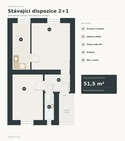Prodej bytu 3+kk, Liberec, Na Bojišti, 52 m2