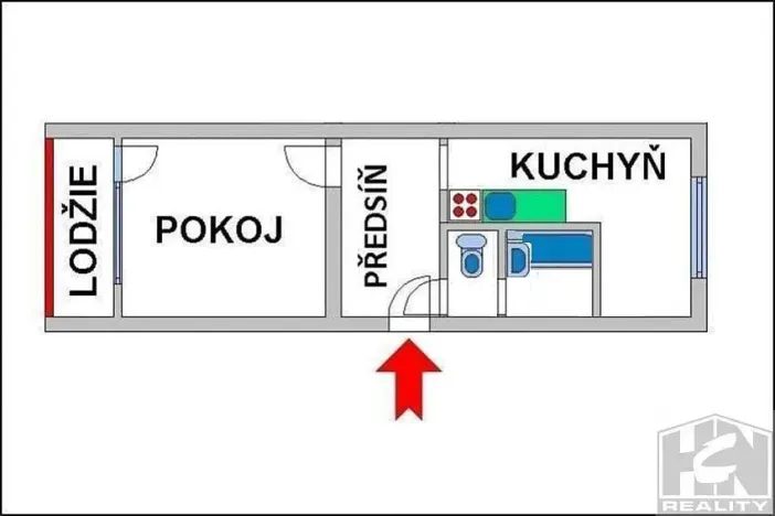 Prodej bytu 1+1, Jiřetín pod Bukovou, 41 m2