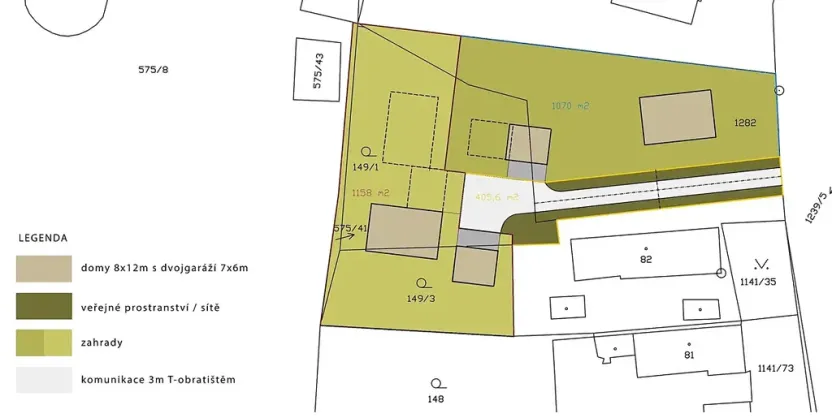 Prodej pozemku pro bydlení, Jeníkovice, 2633 m2