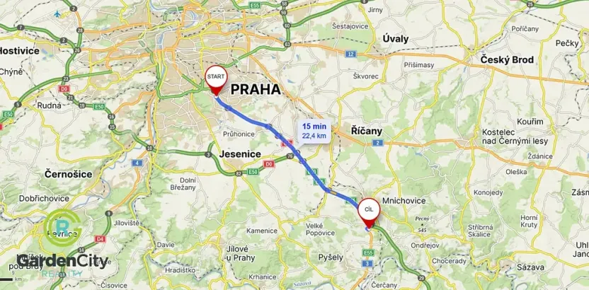 Prodej pozemku pro bydlení, Mirošovice, Pod Jiřím, 805 m2