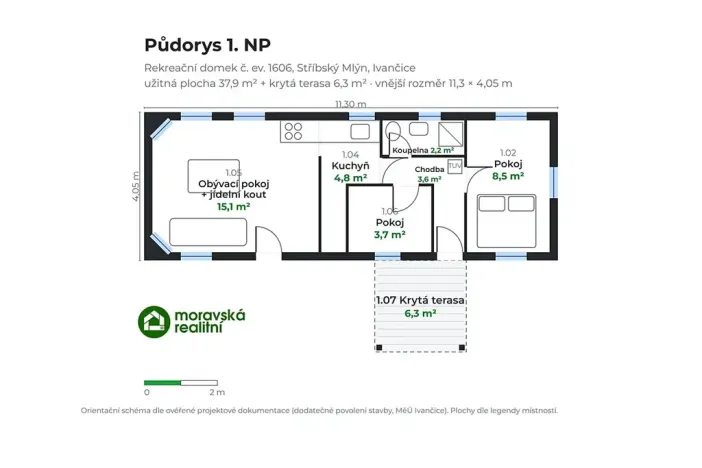 Prodej chaty, Ivančice, 38 m2