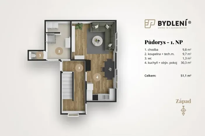 Prodej rodinného domu, Kladruby, 99 m2