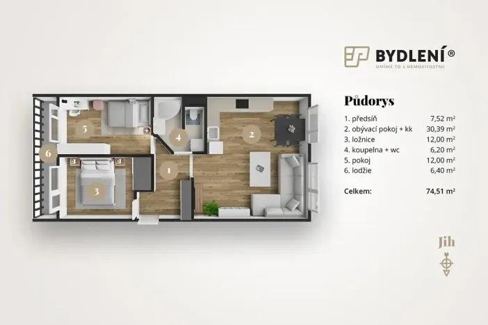 Prodej bytu 3+kk, Teplice, Javorová, 74 m2
