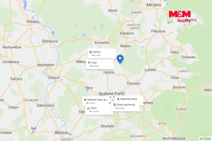 Prodej pozemku pro bydlení, Spálené Poříčí - Lipnice, 804 m2