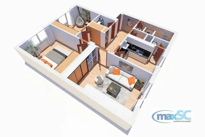 Prodej bytu 3+1, Hradec Králové, Pouchovská, 80 m2