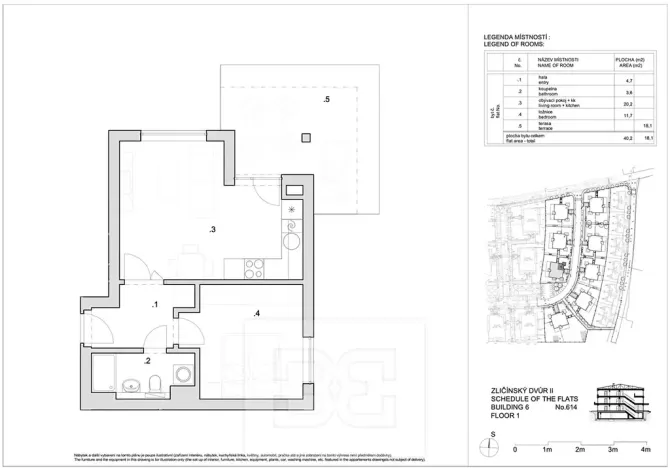 Prodej bytu 2+kk, Praha - Zličín, Lipovská, 59 m2