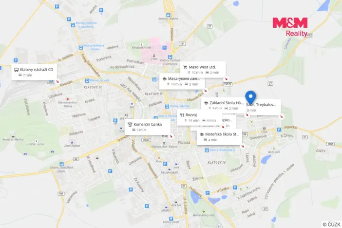Prodej pozemku pro bydlení, Klatovy - Klatovy I, 678 m2