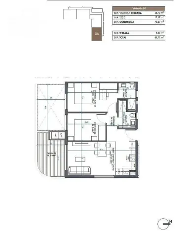 Prodej bytu 3+kk, Guardamar del Segura, Alicante, Španělsko, 73 m2
